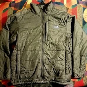 North Face Primaloft Jacket, Grey Mens Large